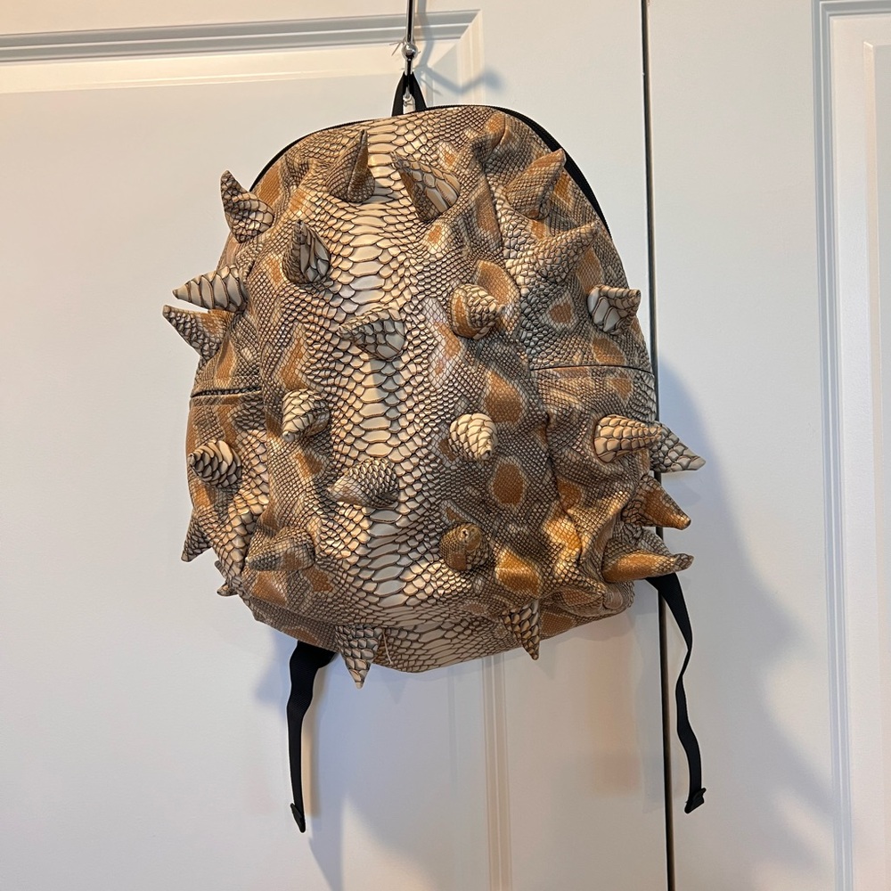 NWOT Mad Pax Spiked Snake Print Backpack